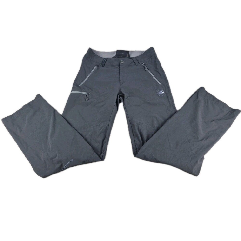 Mammut Pants Men Sz 30 (31"W×33"L) Charcoal Gray Softshell Stretch Hiking Trail